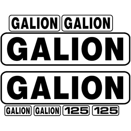 Aftermarket New Decal Set for Galion Model 125 Machines MAE30-0216